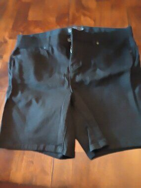 Torrid Solid Black Stretch Twill Shorts